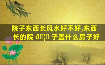 院子东西长风水好不好,东西长的院 🦅 子盖什么房子好